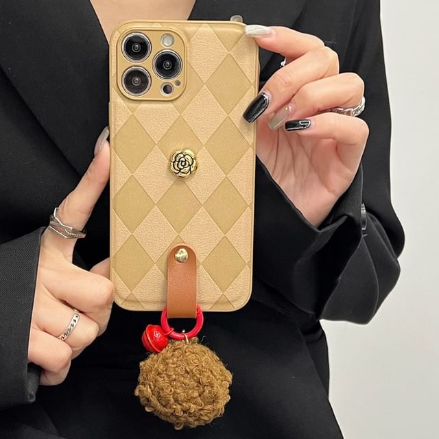 Bell Argyle Rose Phone Pom Case