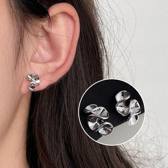 Ruffle Earring Clip-On