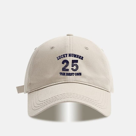 Baseball Cap Number Embroidered