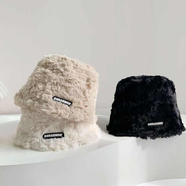 Fleece Hat Lettering Bucket