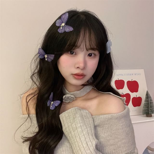 Plastic Butterfly Hair Clip