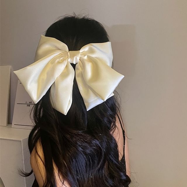 Clip Hair Bow Plain