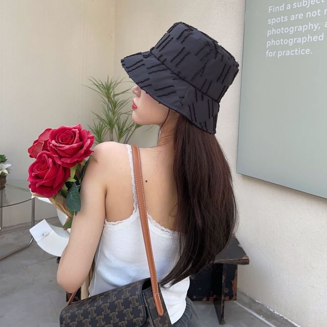 Bucket Jacquard Hat Plain