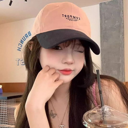 Baseball Two Cap Lettering Embroidered Tone