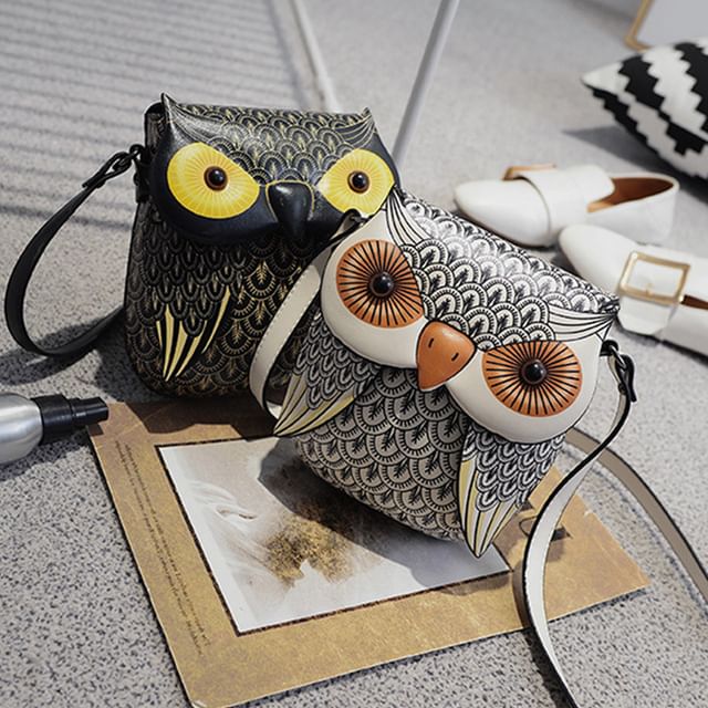 Flap Owl Bag Crossbody