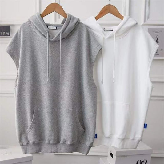 Plain Sleeveless Hoodie