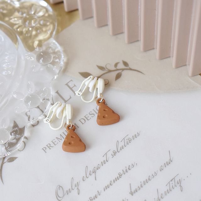 Drop / Earring Cheese Alloy Donut