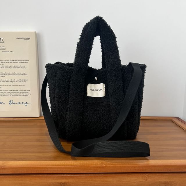 Crossbody Handle Bag Fluffy Top