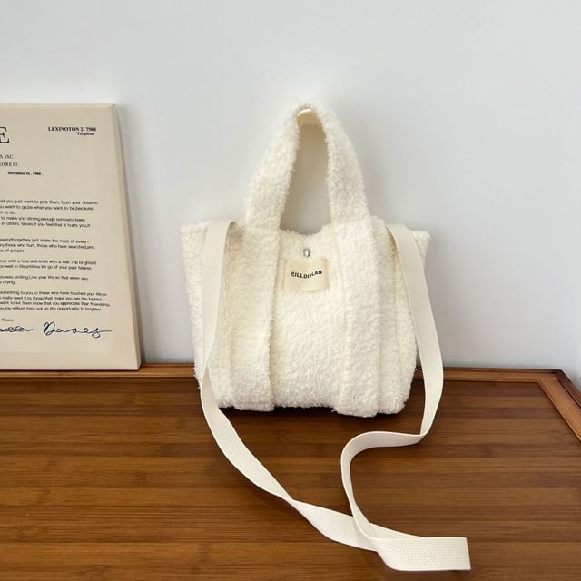 Crossbody Handle Bag Fluffy Top