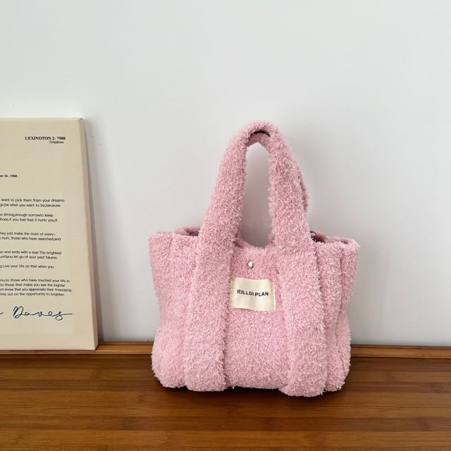 Crossbody Handle Bag Fluffy Top