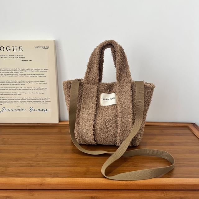 Crossbody Handle Bag Fluffy Top