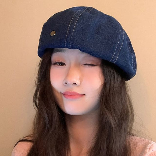 Beret Denim Hat