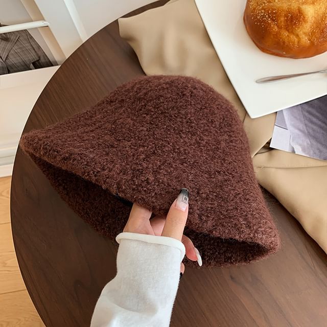 Cloche Plain Wool Hat