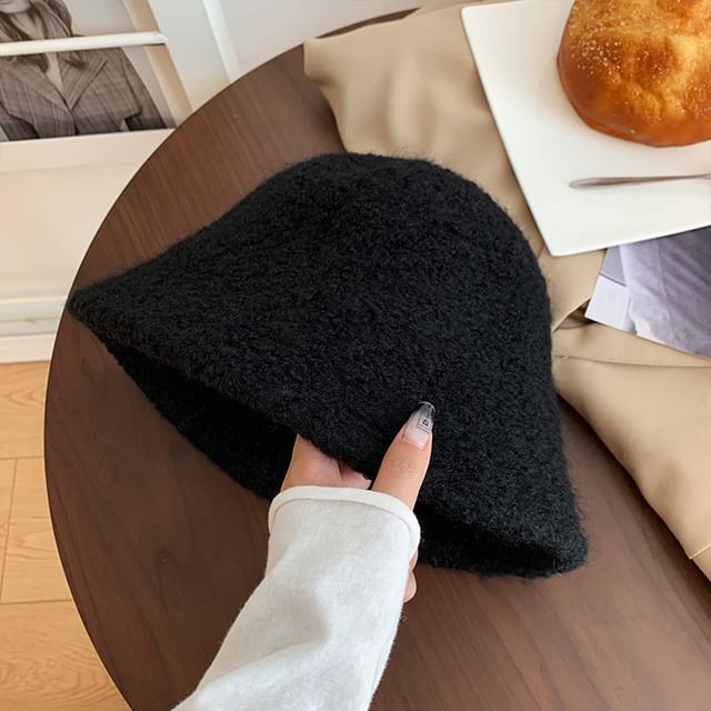 Cloche Plain Wool Hat