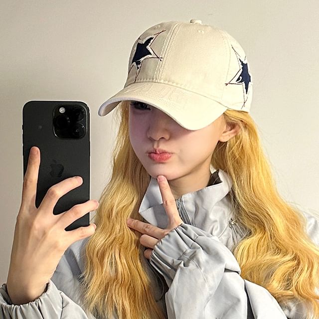 Embroidered Baseball Star Cap