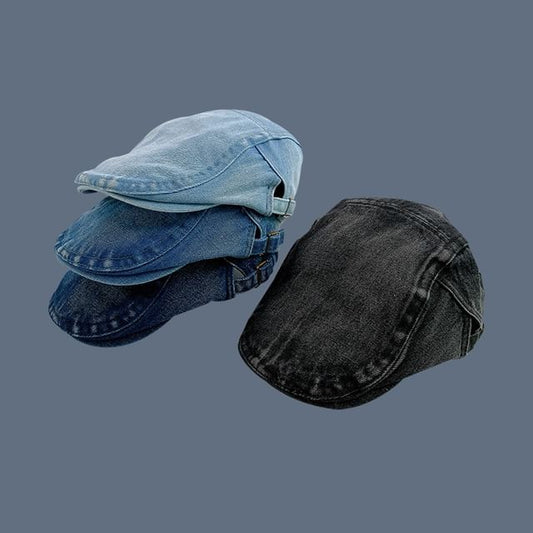 Flat Washed Denim Cap