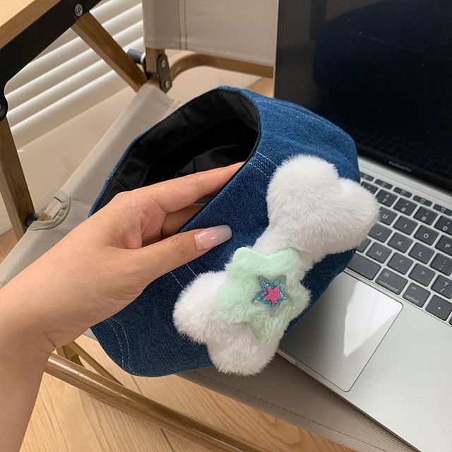 Beret Bone Washed Accent Denim