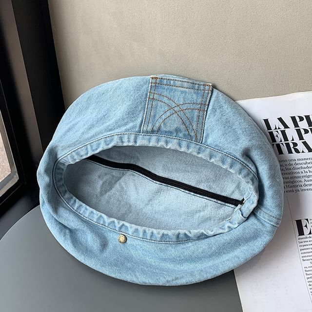 Denim Washed Beret