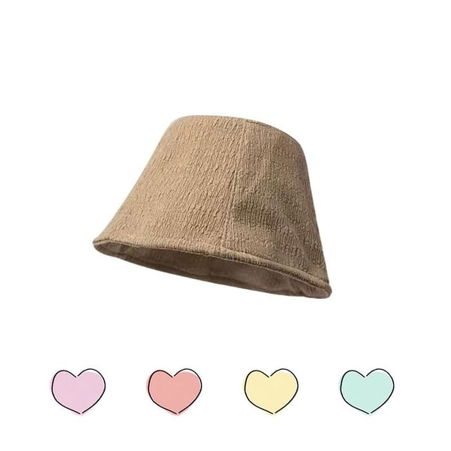 Hat Cloche Textured Plain