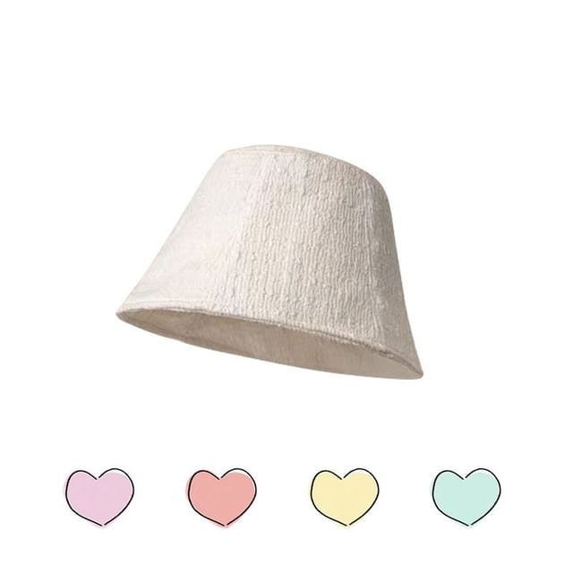 Hat Cloche Textured Plain