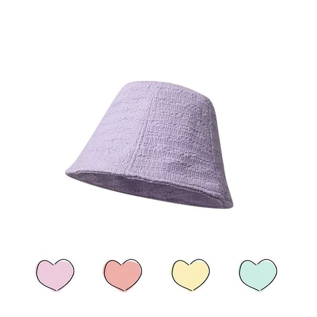 Hat Cloche Textured Plain