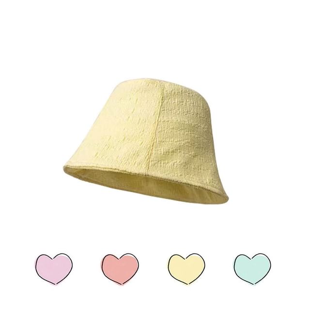 Hat Cloche Textured Plain