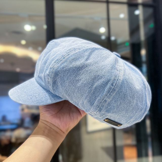 Denim Cap Washed Newsboy