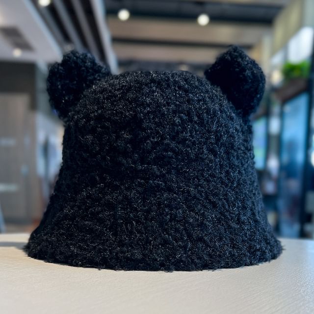 Fleece Ear Bear Hat Cloche