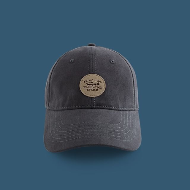 Lettering Baseball Applique Cap