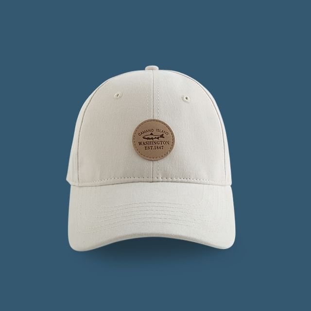 Lettering Baseball Applique Cap