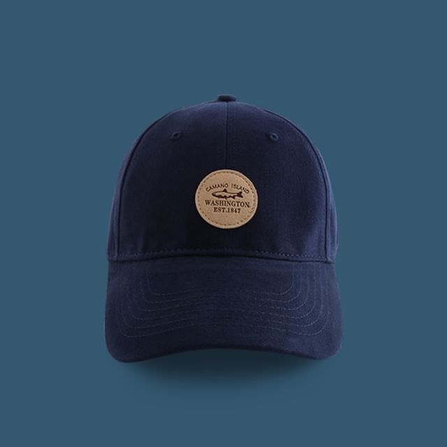 Lettering Baseball Applique Cap