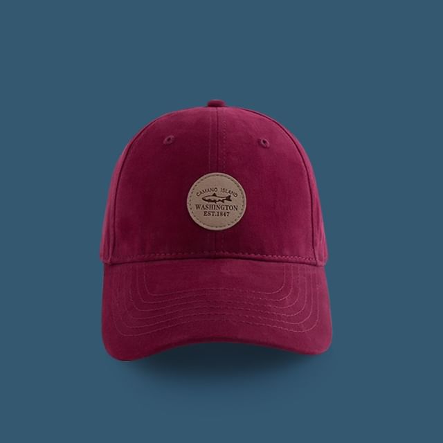 Lettering Baseball Applique Cap