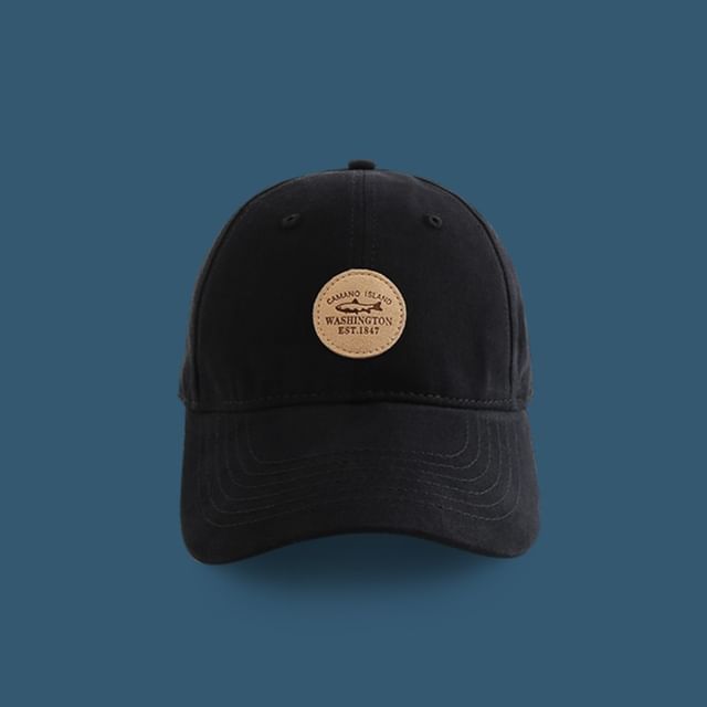 Lettering Baseball Applique Cap