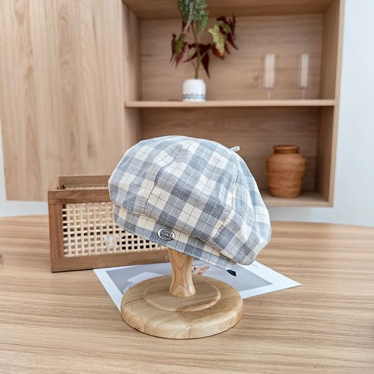 Hat Plaid Beret