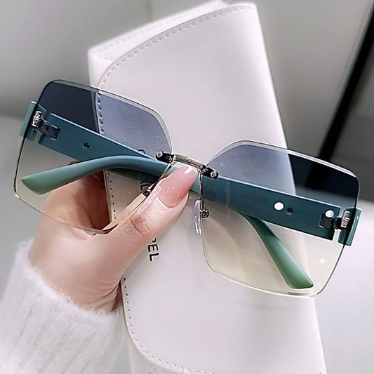 Frameless Square Sunglasses
