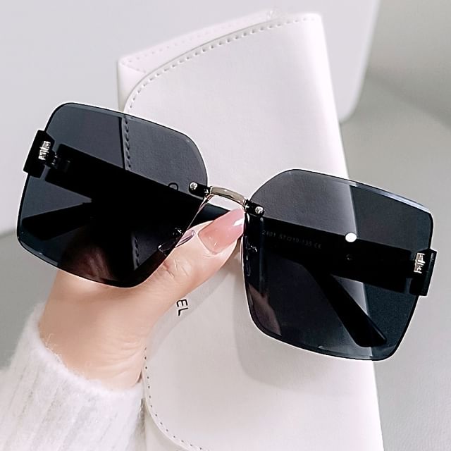 Frameless Square Sunglasses