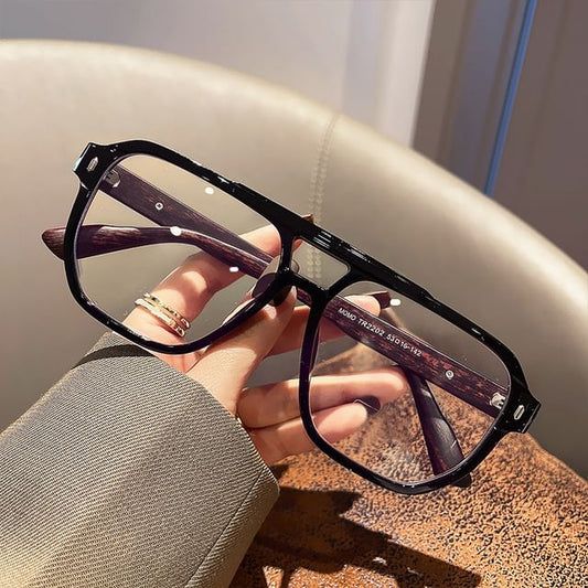 Blocking Glasses Square Light Blue Frame