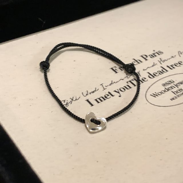 Heart Alloy String Bracelet