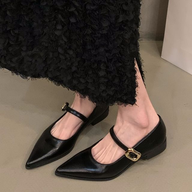 Mary Shoes Pointy Jane Toe