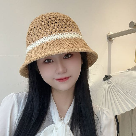 Foldable Bucket Straw Hat