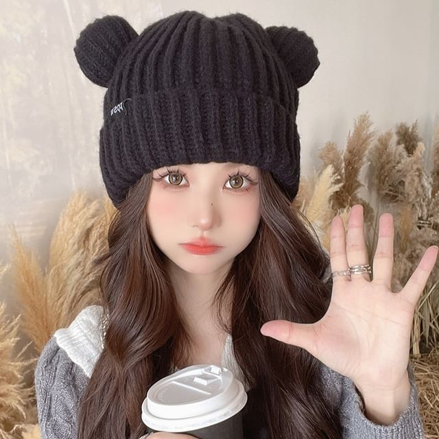 Bear Beanie Ear Knit