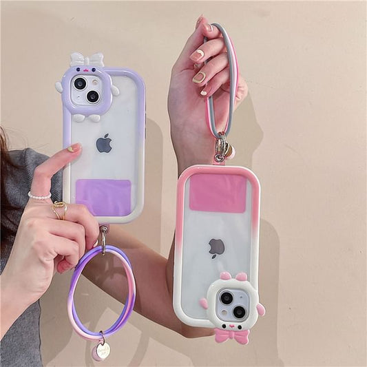 Phone Strap Lanyard Layered with Hoop Pad