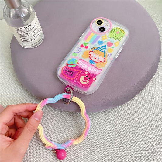 Strap Lanyard Hoop Wavy Pad Phone with