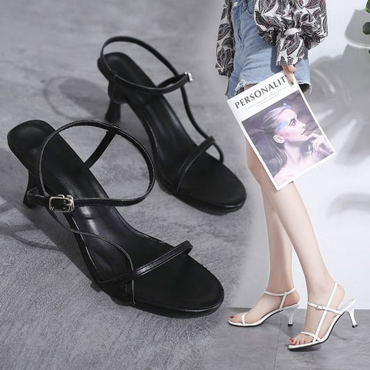 Sandals Strap Heel High Ankle
