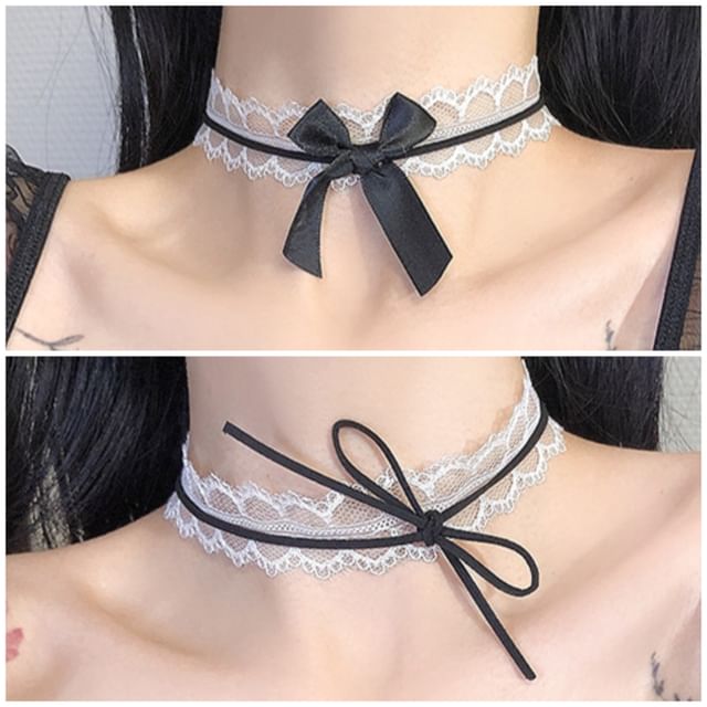 Lace Bow Choker