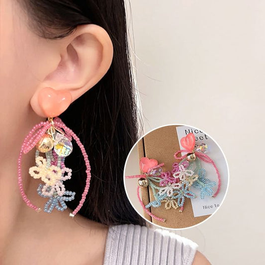 Earring Bow Drop Bead