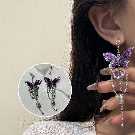 Butterfly Drop Earring