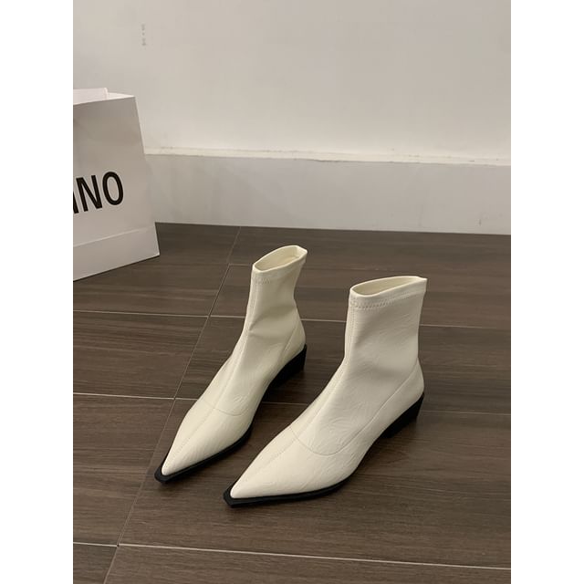 Short Heel Chunky Boots