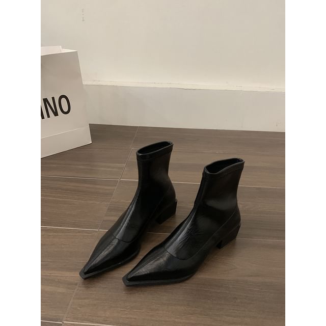 Short Heel Chunky Boots