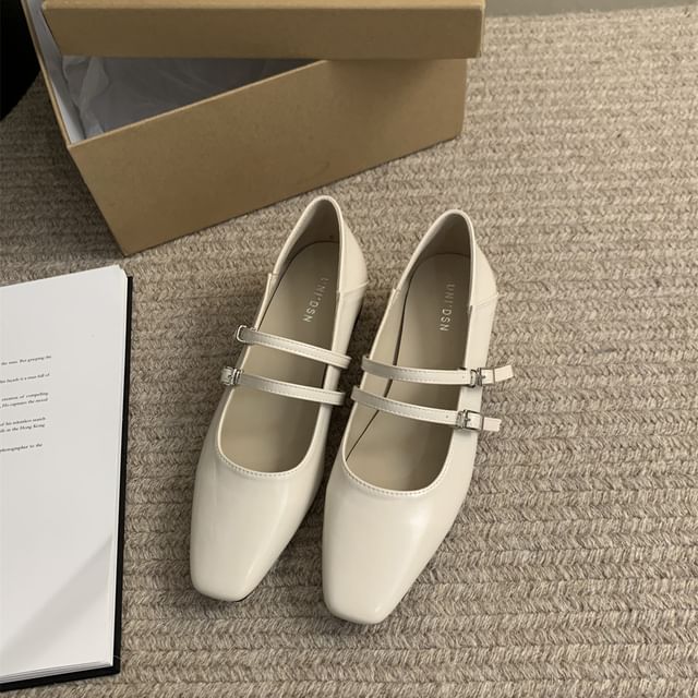 Jane Chunky Heel Shoes Mary